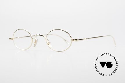 Lunor V 101 Small Oval Frame Gold Plated, an old 1990's/2000's original in a well-known quality, Made for Men and Women