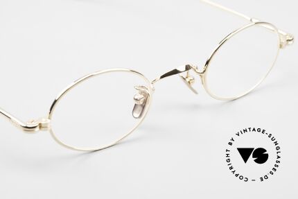 Lunor V 101 Small Oval Frame Gold Plated, of course, an unworn original with pure titanium pads, Made for Men and Women