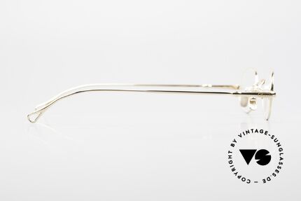Lunor V 101 Small Oval Frame Gold Plated, the metal frame is made for high diopter / prescriptions, Made for Men and Women