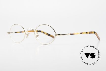 Lunor VA 100 Oval Lunor Glasses Gold Plated, LUNOR: honest craftsmanship with attention to details, Made for Men and Women