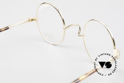 Lunor II A 12 Round Eyeglasses Gold Plated, Size: extra small, Made for Men and Women