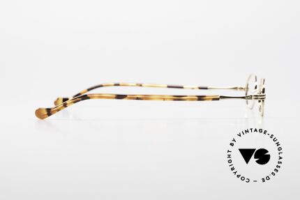 Lunor II A 01 Octagonal Glasses Gold Plated, the metal frame is made for high diopter / prescriptions, Made for Men and Women