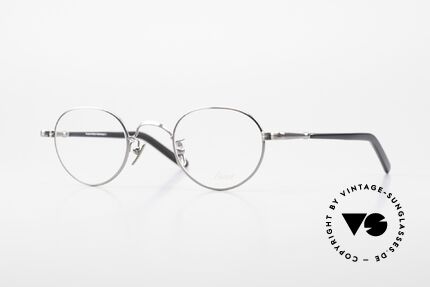 Lunor VA 107 Panto Style Antique Silver AS, old Lunor eyeglasses, size 43/24, AS: ANTIQUE SILVER, Made for Men and Women