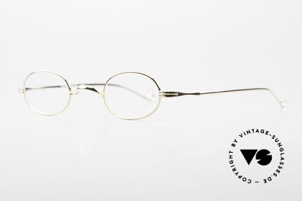 Lunor II 08 Small Oval 90's Frame Gold, Lunor model II 08 = size 40°26 with anatomic temples, Made for Men and Women