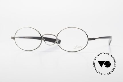 Lunor Swing A 33 Oval Swing Bridge Antique Silver AS, rare, old VINTAGE LUNOR glasses of the Swing "A" series, Made for Men and Women