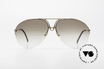 Porsche 5627 Nylor Aviator Sunglasses, half rimless frame, lightweight and 1. class fit, Made for Men and Women