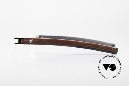 Tag Heuer L-Type 0113 Alligator Leather Rimless Frame, NO RETRO EYEWEAR, but an old ORIGINAL from 2006, Made for Men