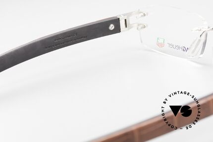 Tag Heuer L-Type 0113 Alligator Leather Rimless Frame, Size: medium, Made for Men