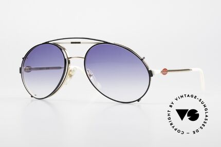 Bugatti 64319 80's Sunglasses With Clip On, rare vintage designer sunglasses by Bugatti, Made for Men