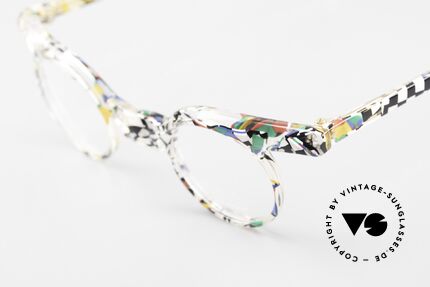 Axel S. Miracle Crazy 80's Eyeglasses Ladies, UNWORN, one of a kind, clear-multicolored frame, Made for Women