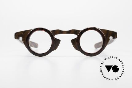 Vidocq Les Halles Round Vintage Glasses 1980's, interesting frame construction: check the photos, Made for Women
