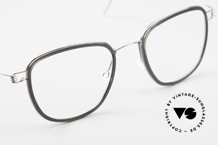 Lindberg Simon Air Titan Rim Titan Frame Acetate Inner Rim, unworn, NOS, with original magnetic case by Lindberg, Made for Men