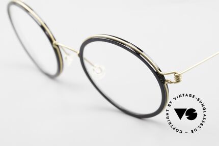 Lindberg Cameron 46 Air Titan Rim Round Titan Glasses Acetate, simply timeless, stylish and innovative: grade 'vintage', Made for Men and Women