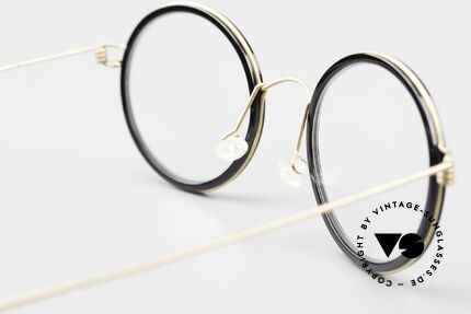 Lindberg Cameron Air Titan Rim Round Titan Glasses Acetate, orig. Lindberg DEMO lenses can be replaced optionally, Made for Men and Women