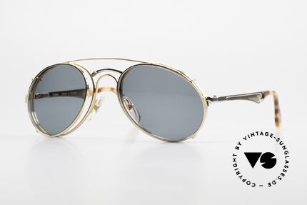 Bugatti 11948 Luxury Men's Glasses Clip On, vintage 80's men's eyeglass-frame in size 52/20, Made for Men