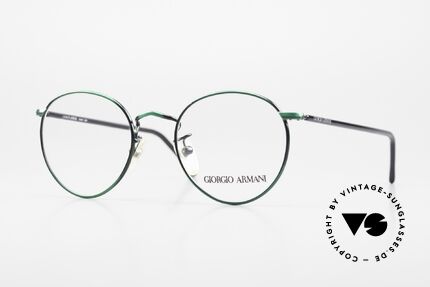 Giorgio Armani 138 Panto Frame Ladies And Gents, unisex vintage Giorgio Armani designer eyeglasses, Made for Men and Women