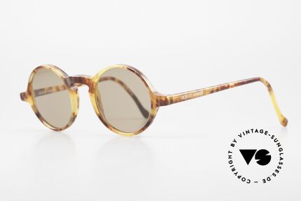 Giorgio Armani 324 Round 90's Designer Sunglasses, premium Italian craftsmanship & 100% UV protection, Made for Men