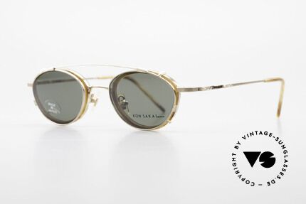Koh Sakai KS9832 Vintage Glasses With Clip On, 1997 designed in Los Angeles; produced in Sabae (Japan), Made for Men and Women