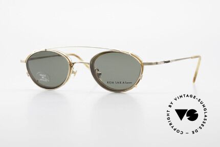 Koh Sakai KS9832 Vintage Glasses With Clip On, made in the same factory like Oliver Peoples & Eyevan, Made for Men and Women