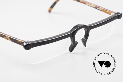 Design Maske Berlin Ethno 1 Artful 90s Vintage Eyeglasses, limited-lot production from Berlin, collector's item!, Made for Men and Women