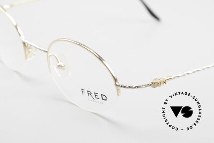 Fred F10 L02 90's Luxury Frame Semi Rimless, unworn, like all our precious vintage eyeglass-frames, Made for Men and Women
