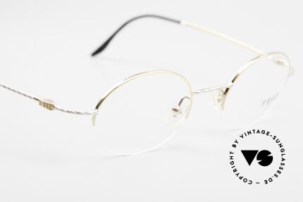 Fred F10 L02 90's Luxury Frame Semi Rimless, not retro, but original 90's commodity; rarity & vertu, Made for Men and Women