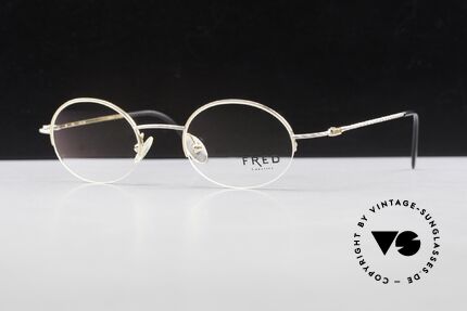 Fred F10 L02 90's Luxury Frame Semi Rimless, Size: medium, Made for Men and Women