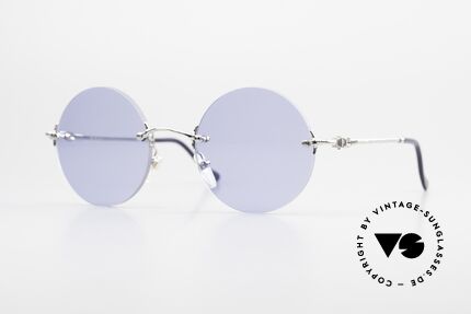 Fred Fidji Rimless Round Luxury Shades, rimless luxury sunglasses by Fred, Paris from the 90's, Made for Men