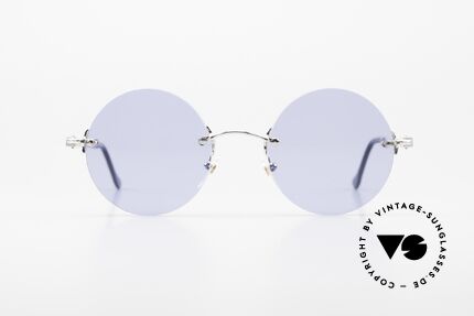 Fred Fidji Rimless Round Luxury Shades, marine design (distinctive Fred) in high-end quality!), Made for Men