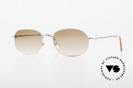 Cartier Vega Square Shades Luxury Platinum, square Cartier vintage sunglasses, LARGE size 56/21, Made for Men