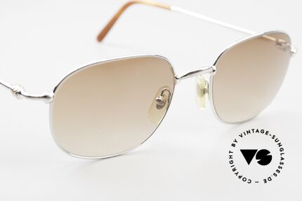 Cartier Vega Square Shades Luxury Platinum, NO RETRO sunglasses; an old original from app. 1999!, Made for Men