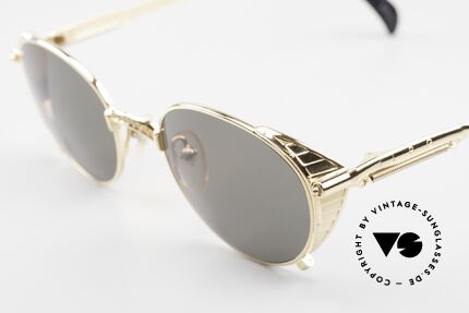 Jean Paul Gaultier 56-4174 Steampunk Sunglasses 90's Gold, unused (like all our Haute Couture sunglasses), Made for Men and Women