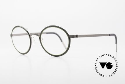 Lindberg 9707 Strip Titanium Round Titanium Frame Unisex, light as a feather but extremely stable & very durable, Made for Men and Women