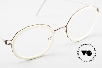 Lindberg Mette Air Titan Rim Ladies Glasses Geometrical, unworn, NOS, with original magnetic case by Lindberg, Made for Women