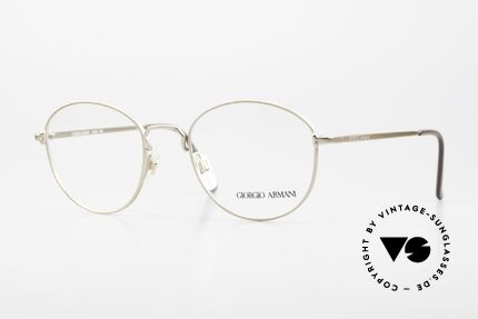 Giorgio Armani 174 Classic 80's Panto Eyeglasses, timeless vintage Giorgio Armani 80's designer specs, Made for Men and Women