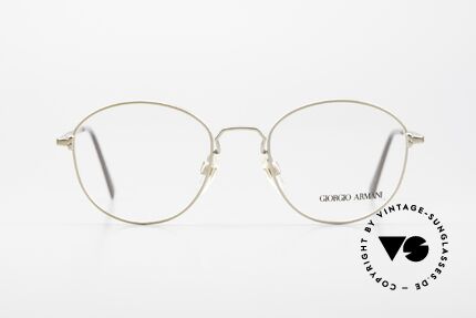 Giorgio Armani 174 Classic 80's Panto Eyeglasses, model 174 in size 50-20, 135, col. 807 = dulled gold, Made for Men and Women