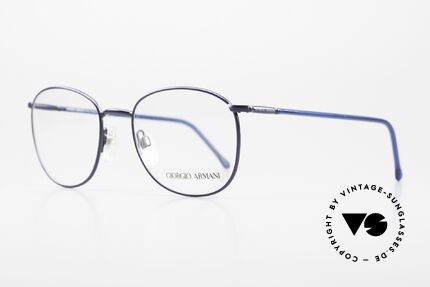 Giorgio Armani 1013 Old Square Panto Glasses 80's, sober, timeless style & with flexible spring hinges, Made for Men