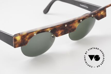 Design Maske Berlin Kappa Crazy Vintage Art Sunglasses, fancy roundish sun lenses with 100% UV protection, Made for Men and Women