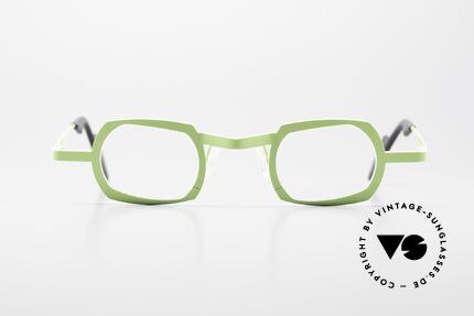 Theo Belgium Palm Beach Titanium Glasses Women & Men, striking designer eyeglasses for all individualists, Made for Men and Women
