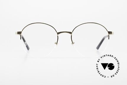 Cartier Core Range CT0108O Panto Eyeglasses Semi Rimless, model CT0108O, col. 001 (gold), size 50x20, 140, Made for Men and Women