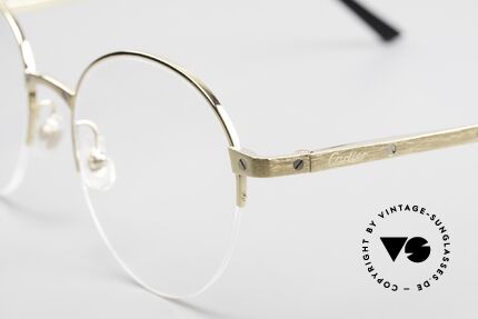 Cartier Core Range CT01080 Panto Eyeglasses Semi Rimless, Size: large, Made for Men and Women