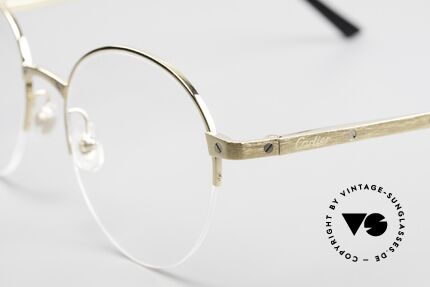 Cartier Core Range CT0108O Panto Eyeglasses Semi Rimless, Size: large, Made for Men and Women