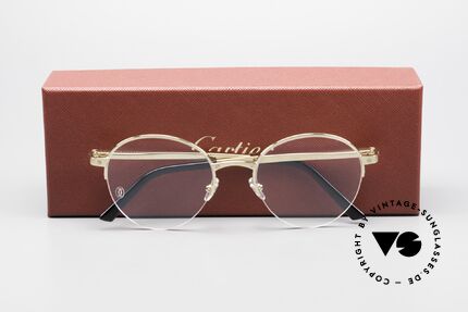 Cartier Core Range CT0108O Panto Eyeglasses Semi Rimless, Size: large, Made for Men and Women