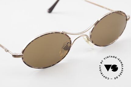 Giorgio Armani EA044 Schubert Glasses Successor, small, plain and puristic 'wire glasses' with a X-bridge, Made for Men and Women