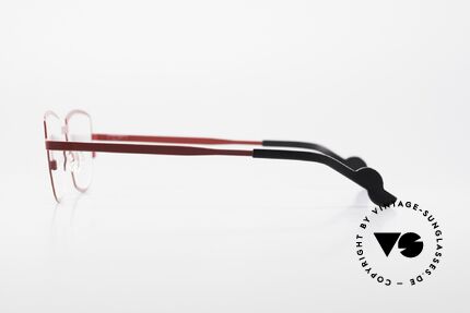 Theo Belgium Modify Women's Eyeglasses Red Frame, clear DEMO lenses should be replaced with prescriptions, Made for Women