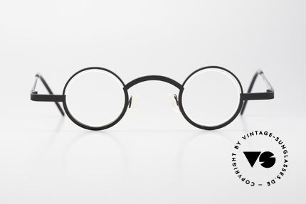 Theo Belgium Bicky Slim Round Designer Eyeglasses, fantastic metal frame with interesting lens construction, Made for Men and Women
