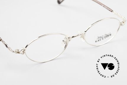 Jean Paul Gaultier 55-0013 Oval Vintage Frame Gold Plated, NO RETRO glasses, but a true 20 years old Original!, Made for Men and Women