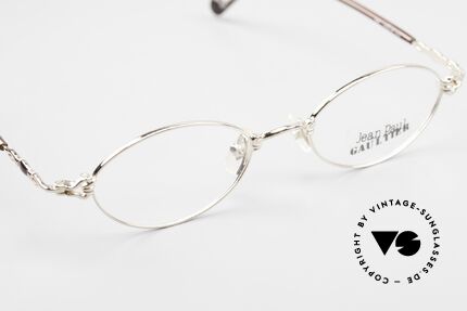 Jean Paul Gaultier 55-0013 Oval Vintage Frame Gold Plated, NO RETRO glasses, but a true 25 years old Original!, Made for Men and Women