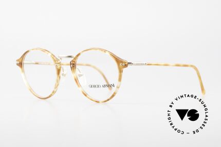 Giorgio Armani 360 90's Men's Eyeglasses Panto, true 'gentlemen glasses' in top-quality; in size 49-20, Made for Men
