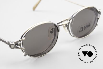 Jean Paul Gaultier 56-7110 Oval 90's Vintage Frame Clip On, unworn rarity (like all our vintage 90's designer shades), Made for Men and Women